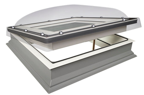 Secure Manually Operated Double Glazed Domed Flat Roof Window