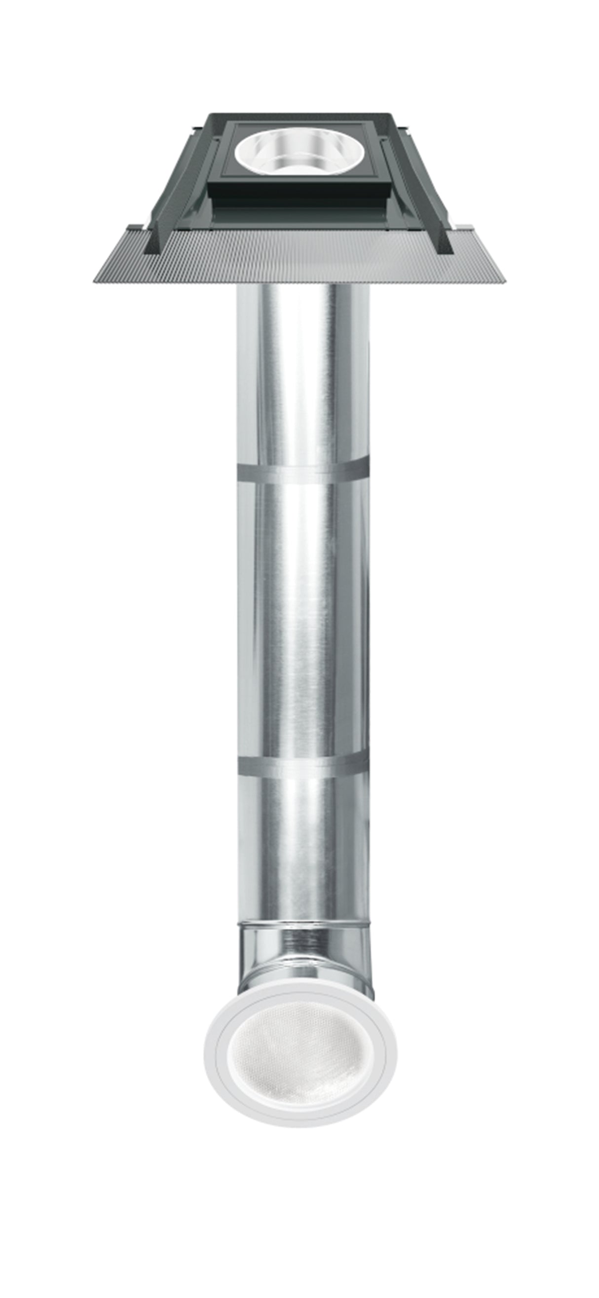 corrugated roof covering light tunnel tube