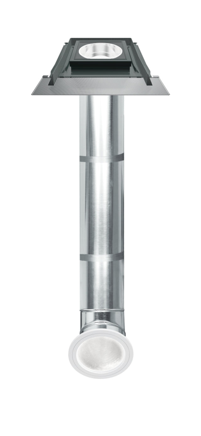 corrugated roof covering light tunnel tube
