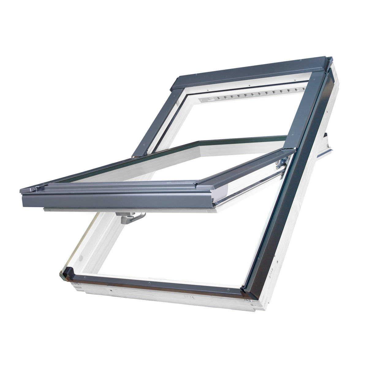 FAKRO - White Acrylic Electrically Operated Centre Pivot Roof Window (FTW-V Z-Wave)