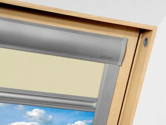 Manual Blackout Roller Blind cream