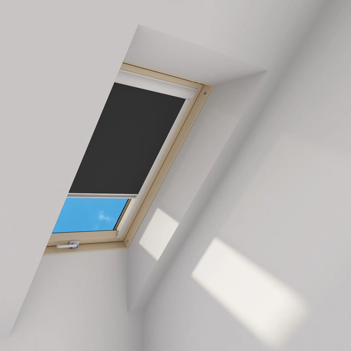 Manual Blackout Roller Blind black