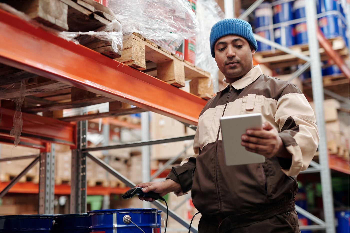 Guy in the warehouse