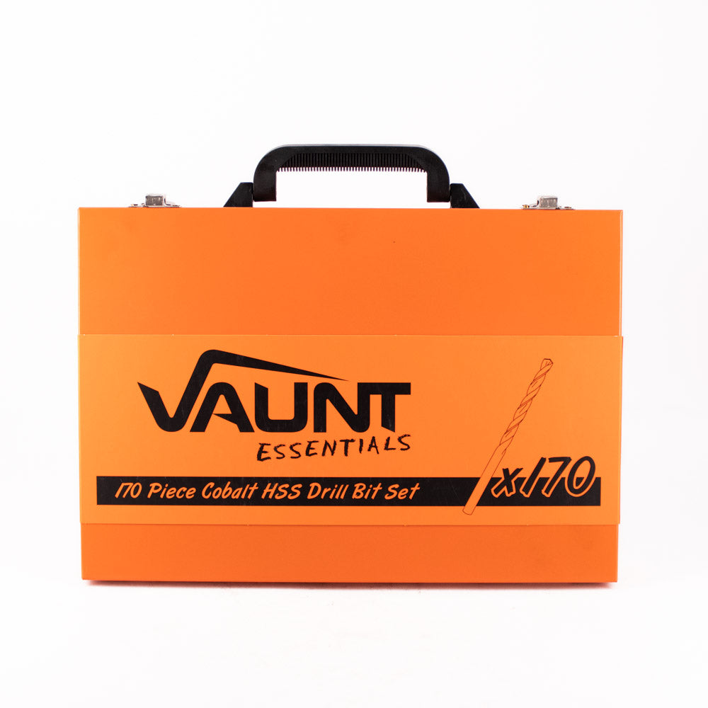 Vaunt - Essentials 170 Piece HSS Cobalt Coated Drill Bit Set