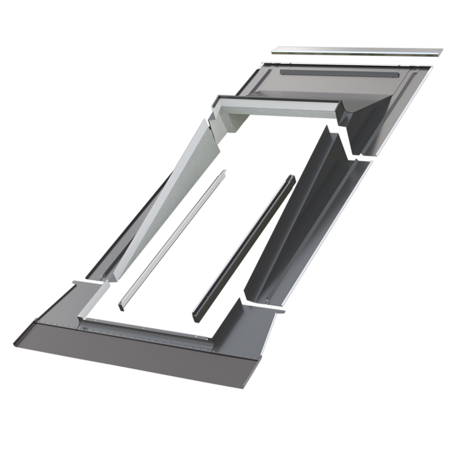 FAKRO - Low Pitch Flashing Kit for High Profiled Tiles up to 90mm (EHA)