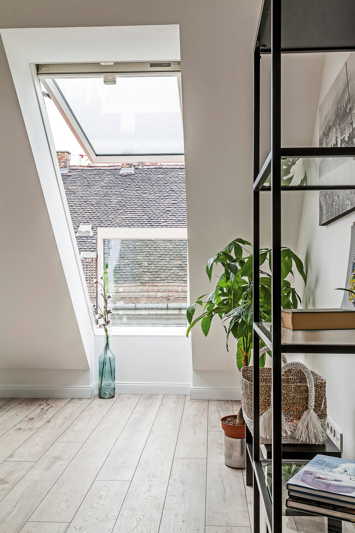 Natural Pine Balcony Roof Window