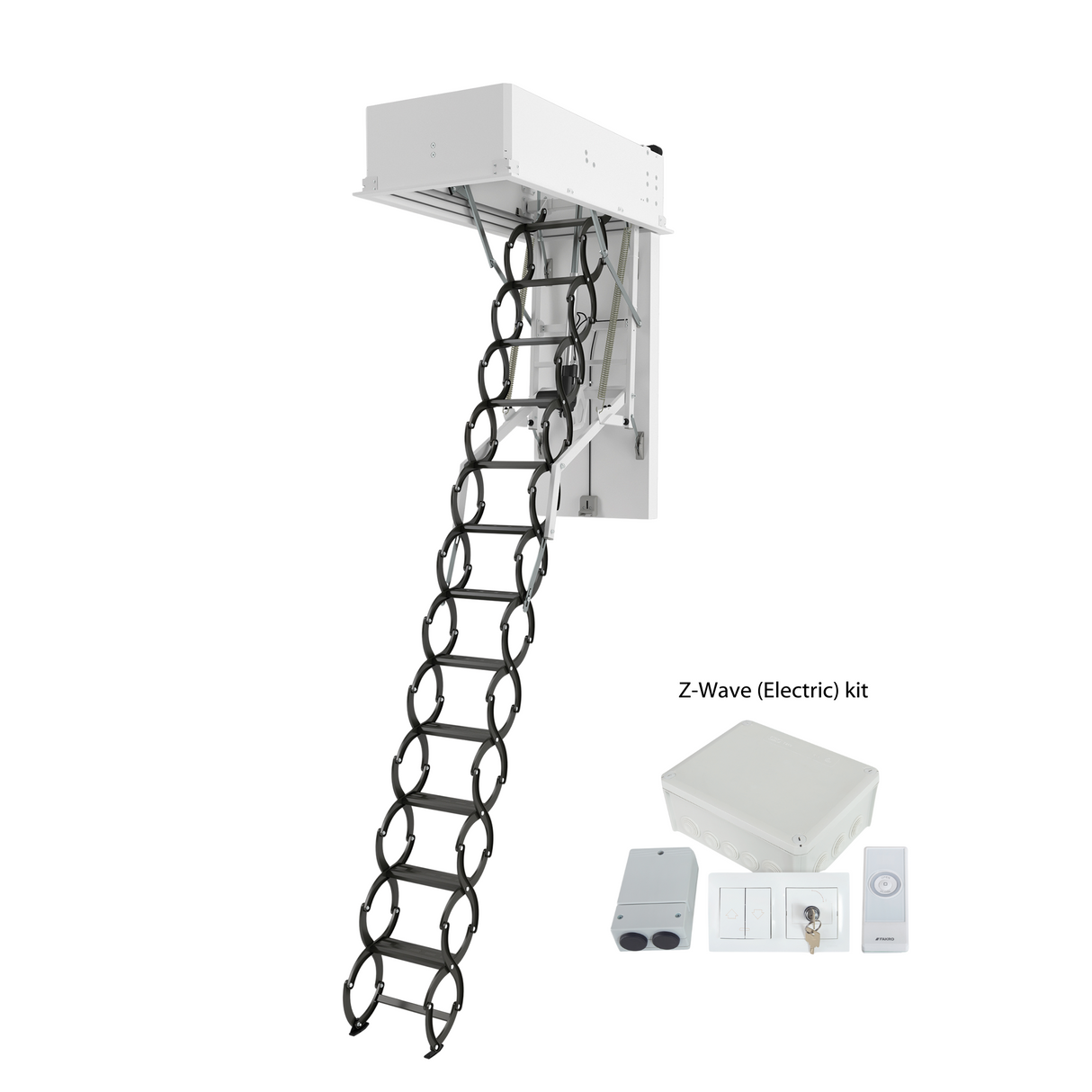 LET Electric Loft Ladder with Z-Wave Controlled Kit