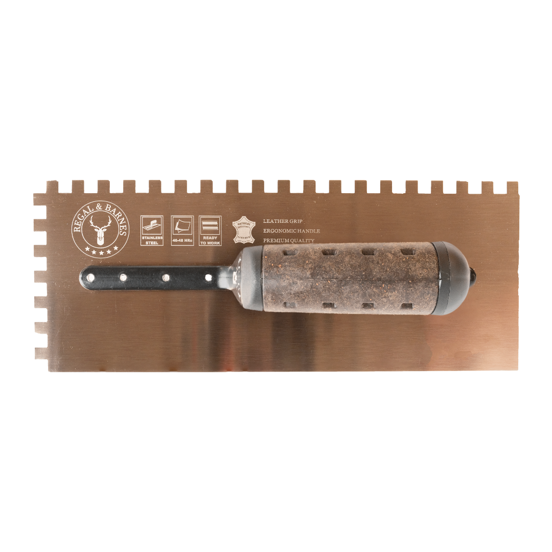 Regal & Barnes Premium Gold Hardened Notched Trowel
