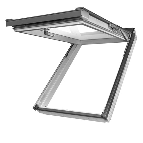 White PVC Conservation Style preSelect Top Hung And Centre Pivot Roof Window