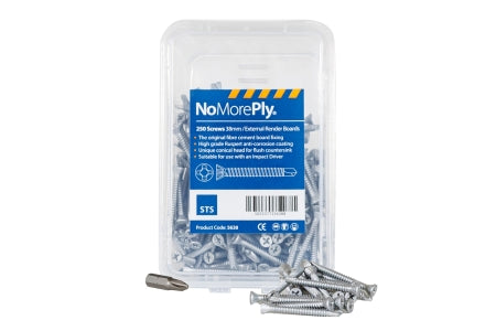 STS NoMorePly Render Board Screw 38mm Qty 250