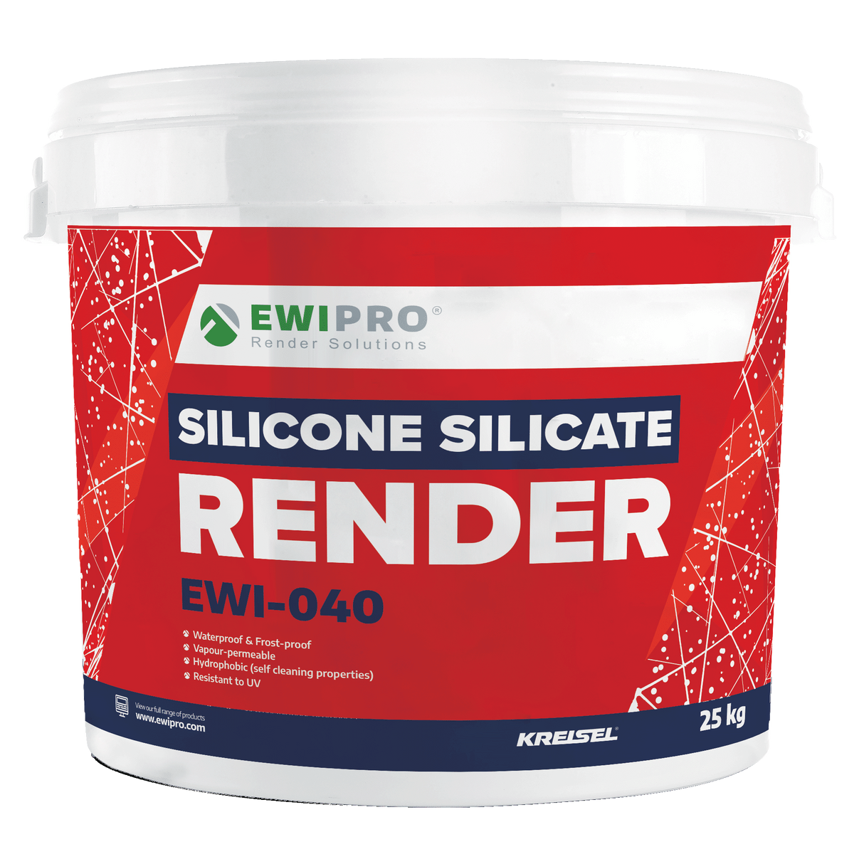 EWI Pro Silicone Silicate Render 1.5mm Grain (EWI-040) – 25KG