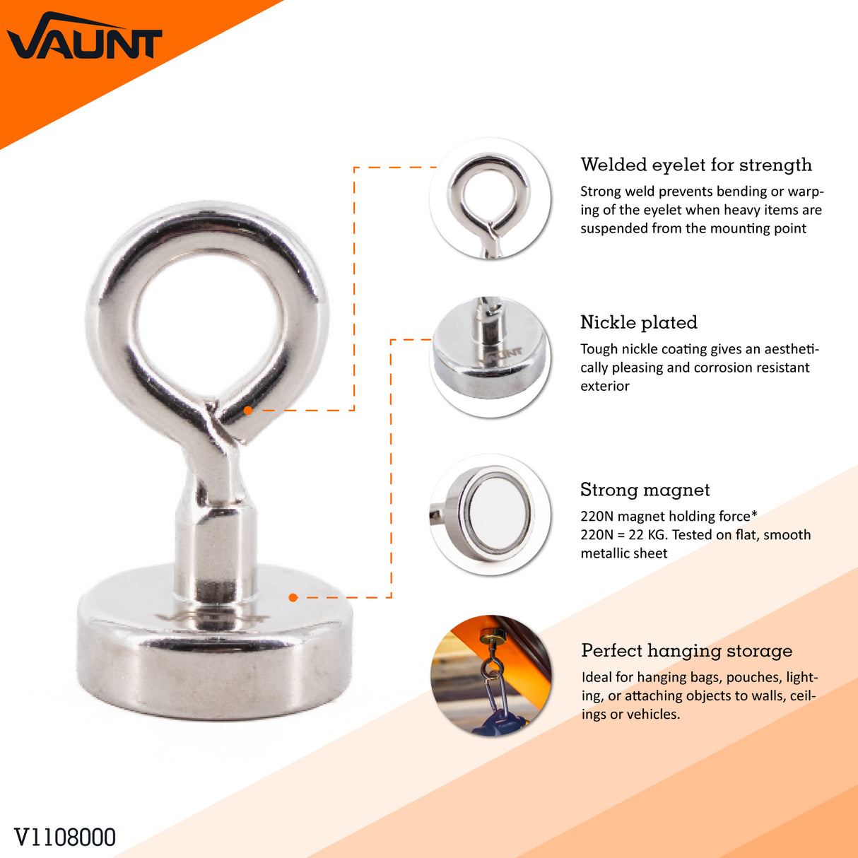 Vaunt - Heavy Duty Pot Magnet