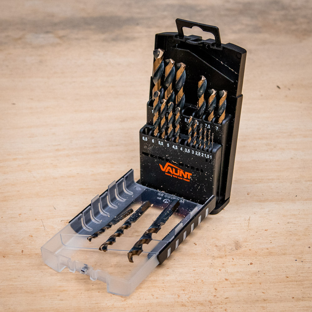 Vaunt - 19 Piece HSS M2 Turbo Drill Bit Set