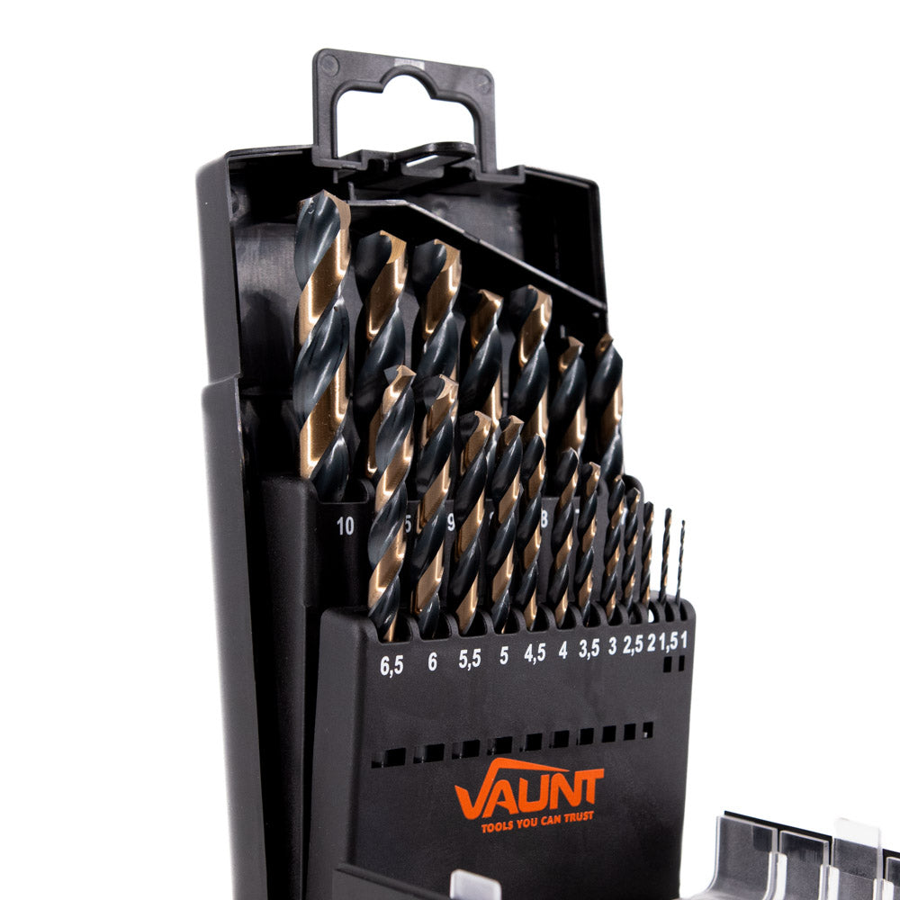 Vaunt - 19 Piece HSS M2 Turbo Drill Bit Set