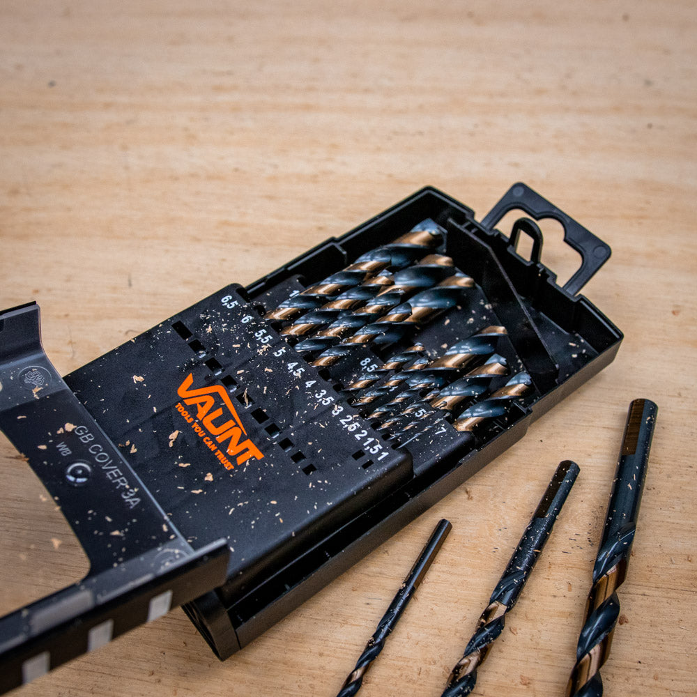 Vaunt - 19 Piece HSS M2 Turbo Drill Bit Set