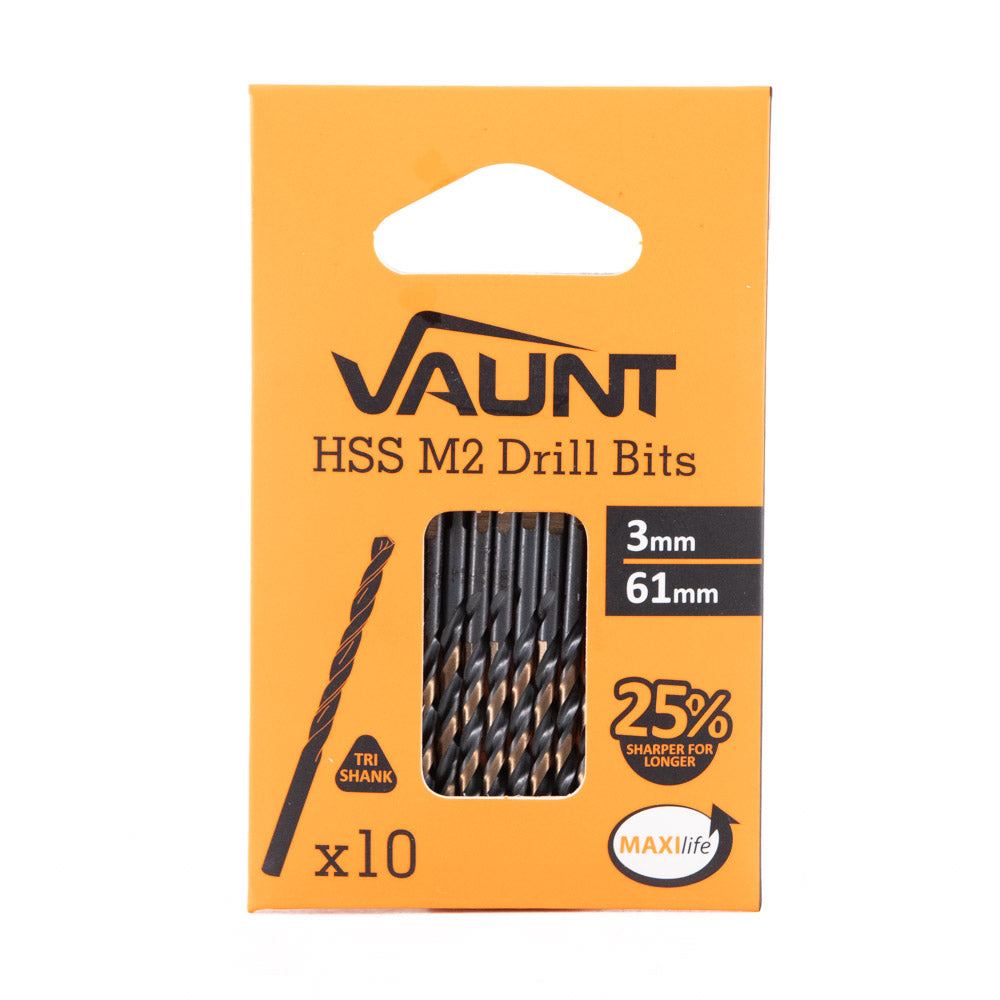Vaunt HSS M2 Turbo Drill Bits – Pack of 10