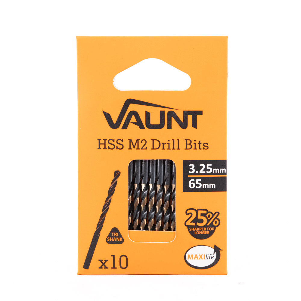 Vaunt HSS M2 Turbo Drill Bits – Pack of 10