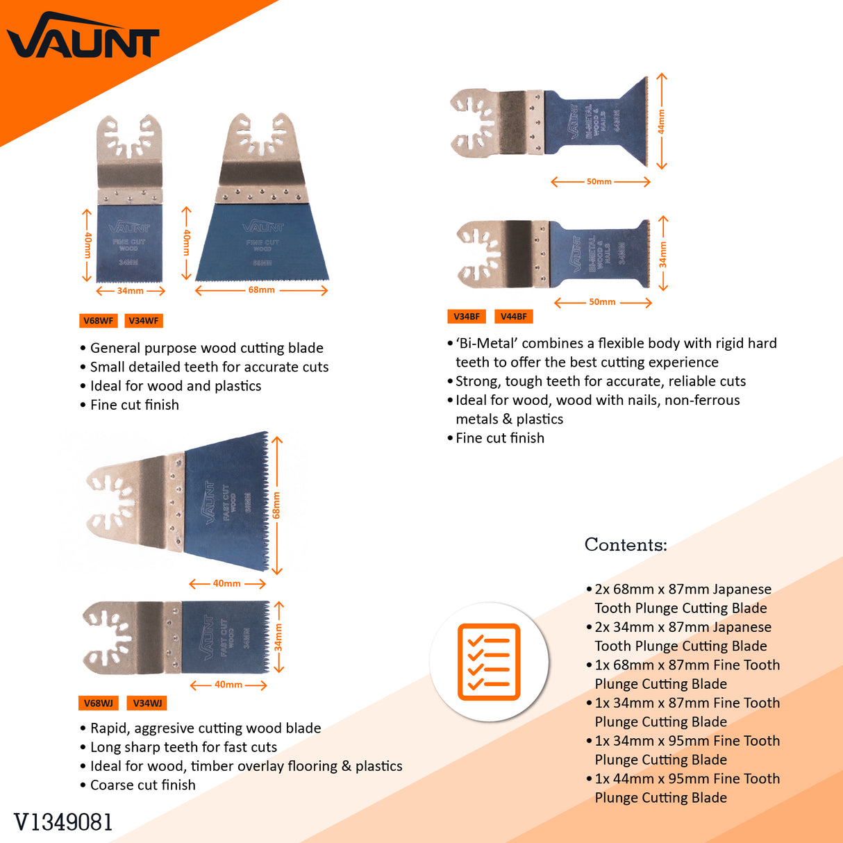 Premium Assorted Multi Tool Blade - Vaunt