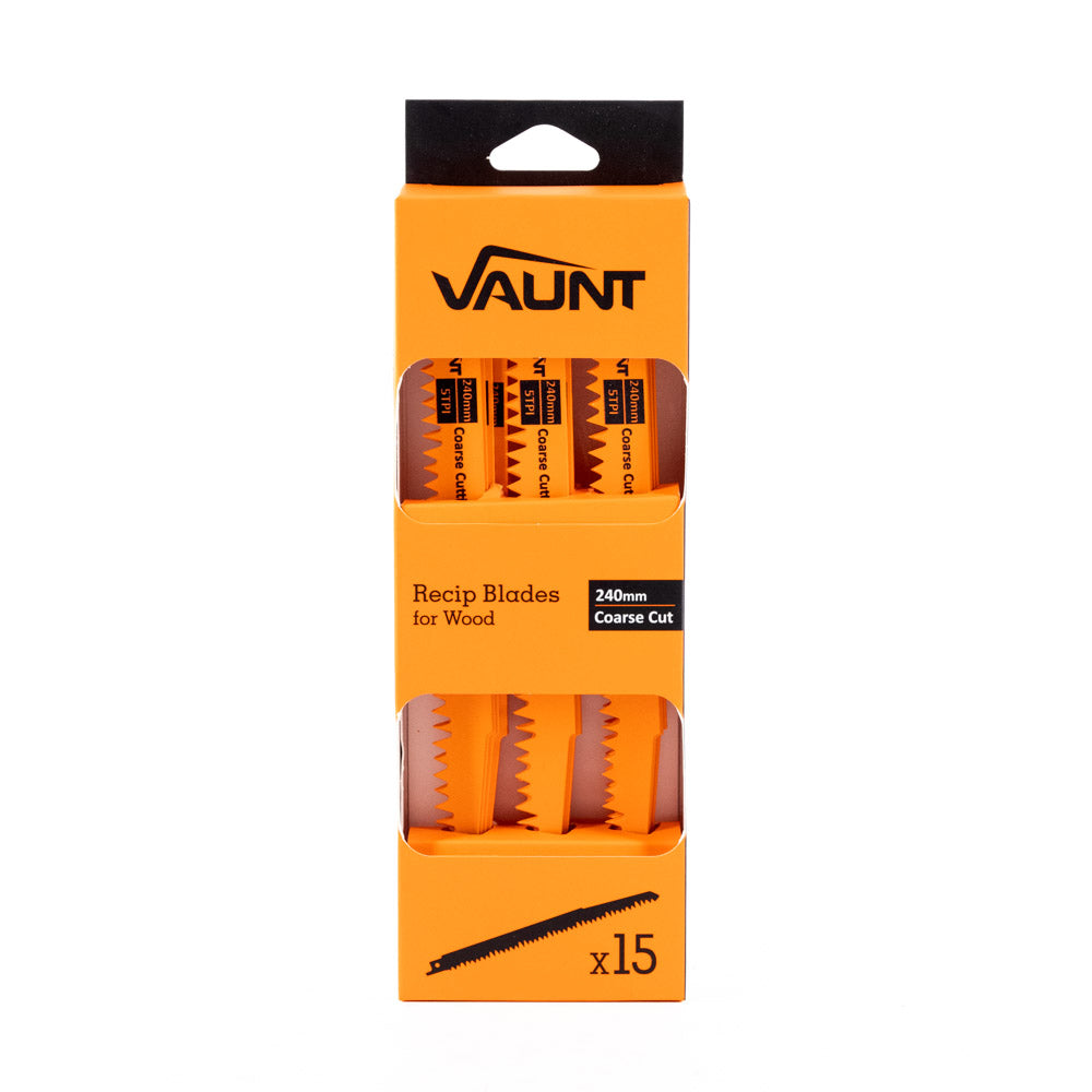 Vaunt Reciprocating Saw Blades For Wood – Pack of 15 (S1531L)