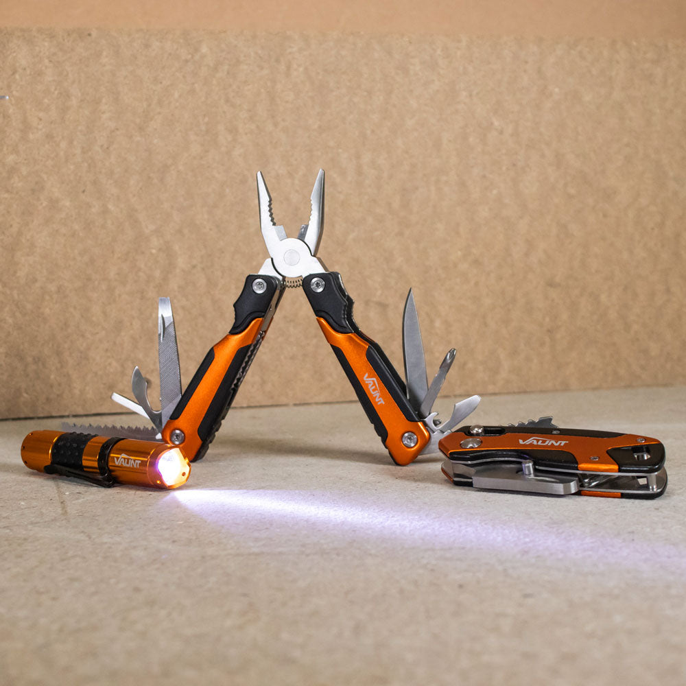 Vaunt - Multi Tool Plier Knife and Torch Pack