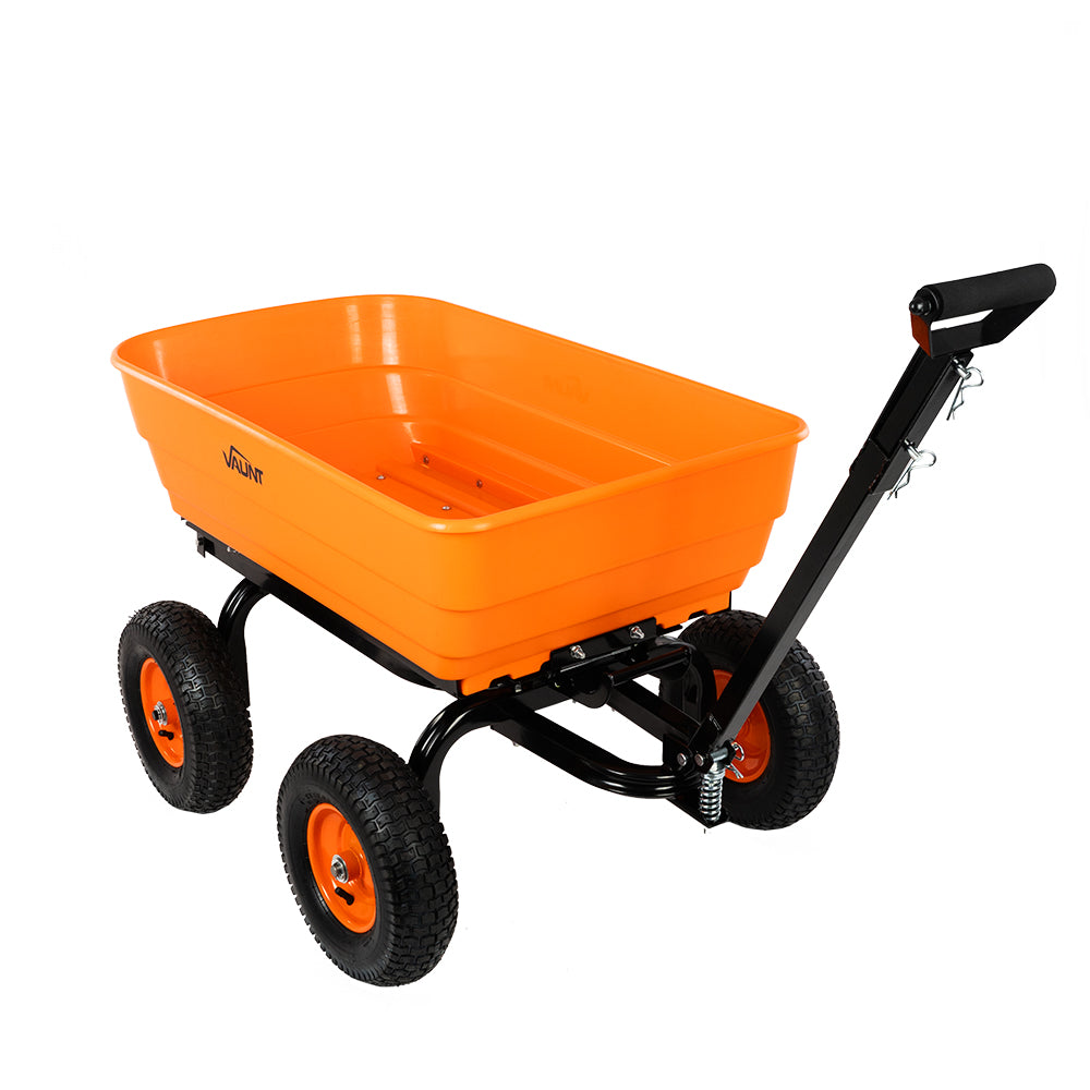 Vaunt - Heavy Duty Plastic Garden Dump Cart