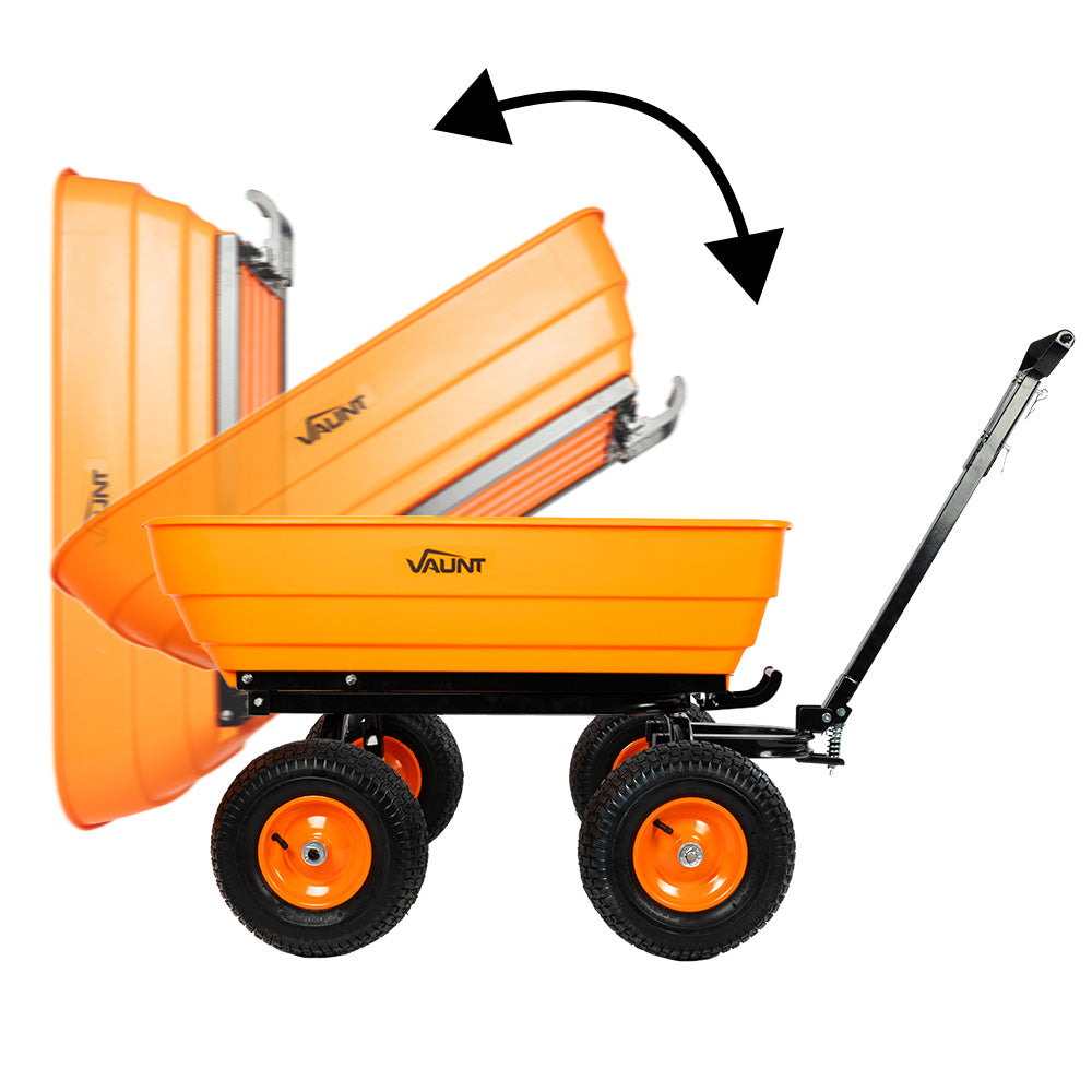 Vaunt - Heavy Duty Plastic Garden Dump Cart