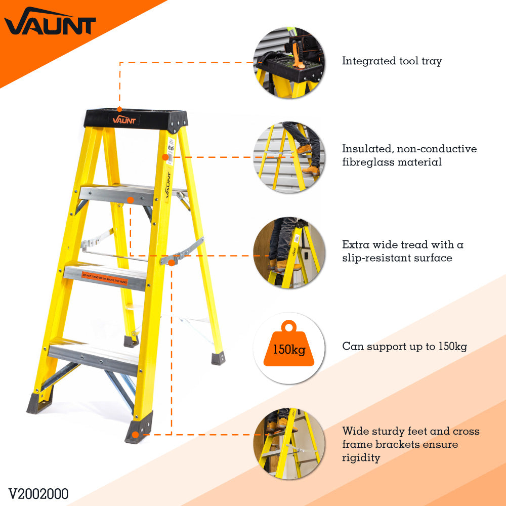 Vaunt - Fibreglass Step Ladder fact sheet