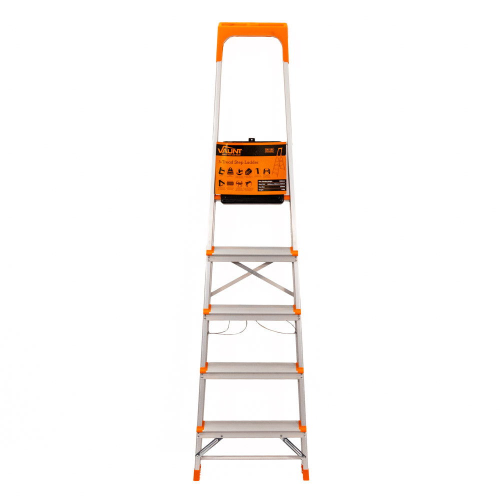 Vaunt - Aluminium Step Ladder with Tool Tray