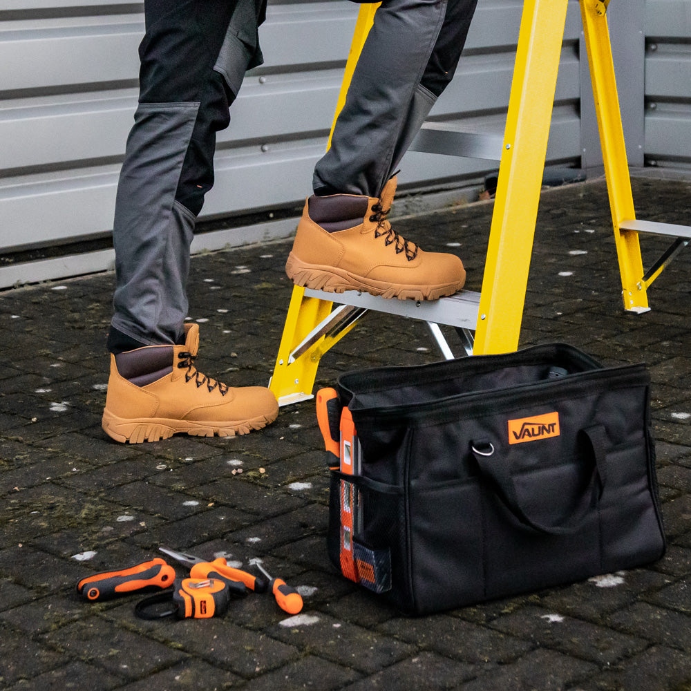 Lisbon Safety Boots - Honey -Vaunt