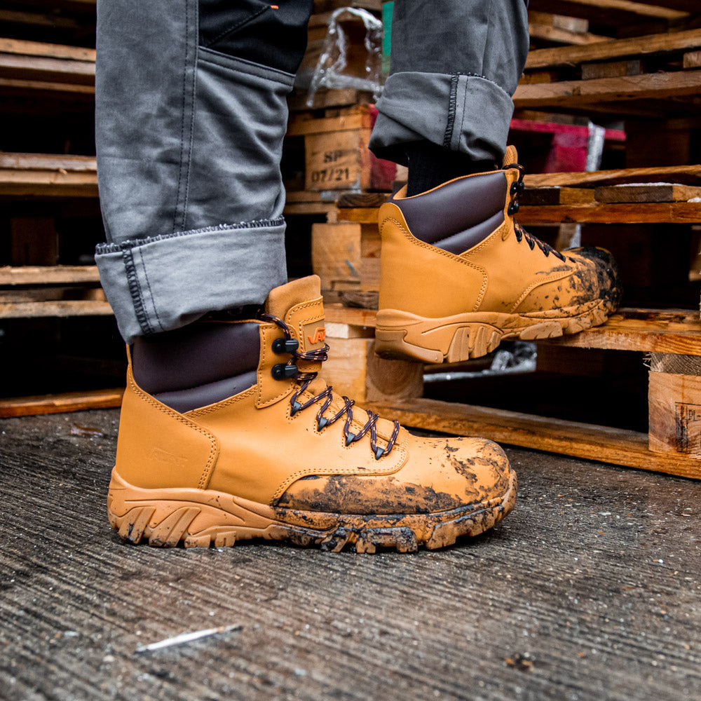 Lisbon Safety Boots - Honey