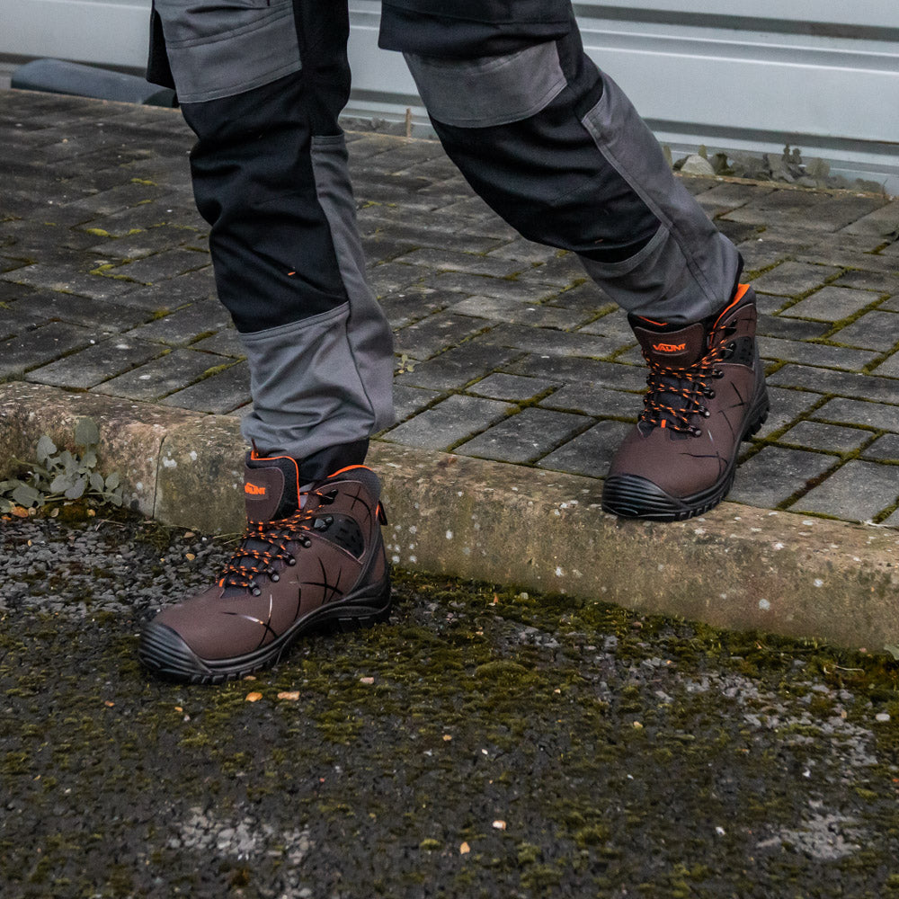 Berlin Safety Boots - Brown - Vaunt