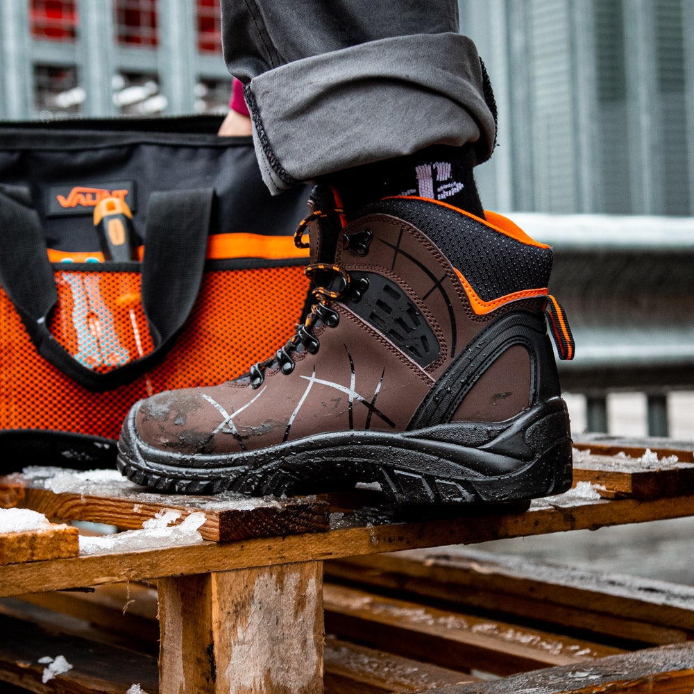 Berlin Safety Boots - Brown - Vaunt - Build Greener