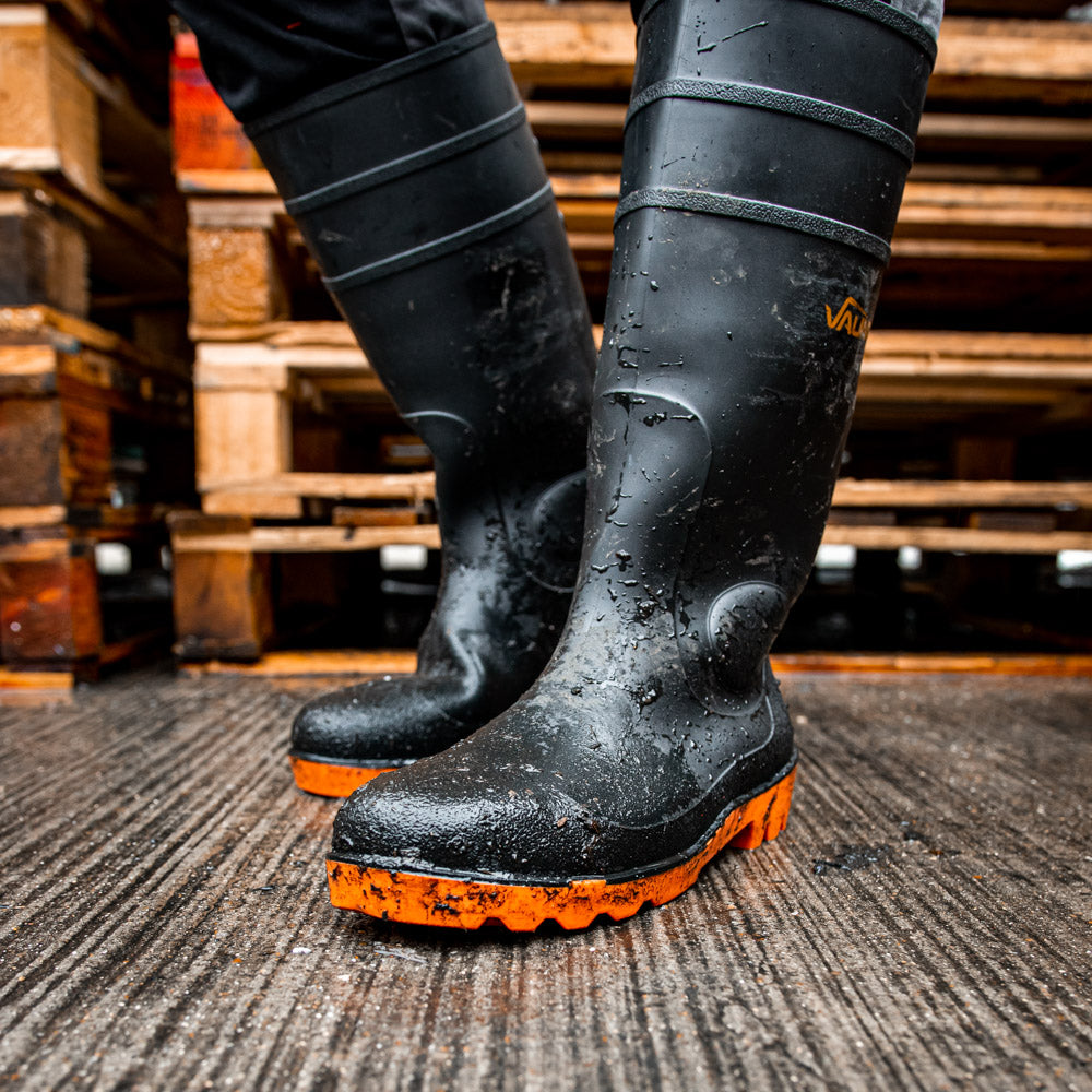Vaunt - Safety Wellington Boots - Black - Build Greener