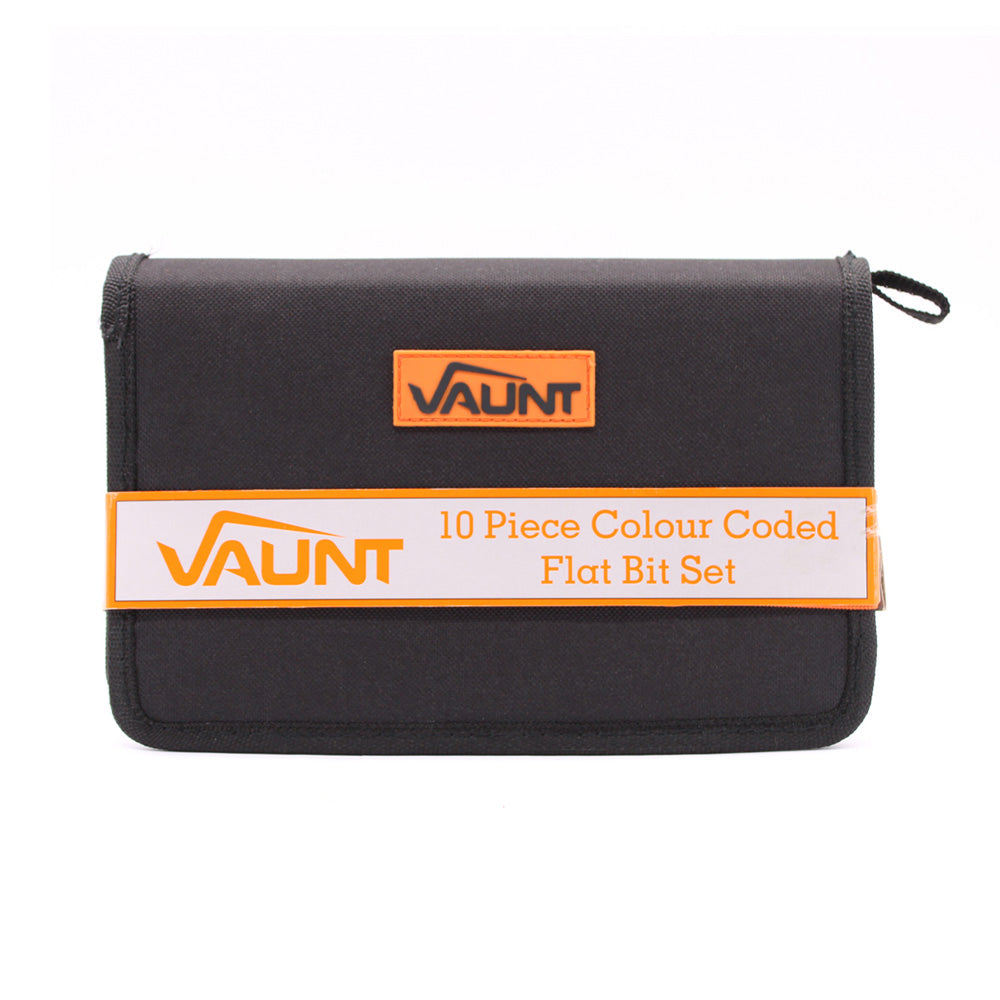 Vaunt - 10 Piece Colour Coded flat bit set