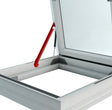 Window with anti slam hinge