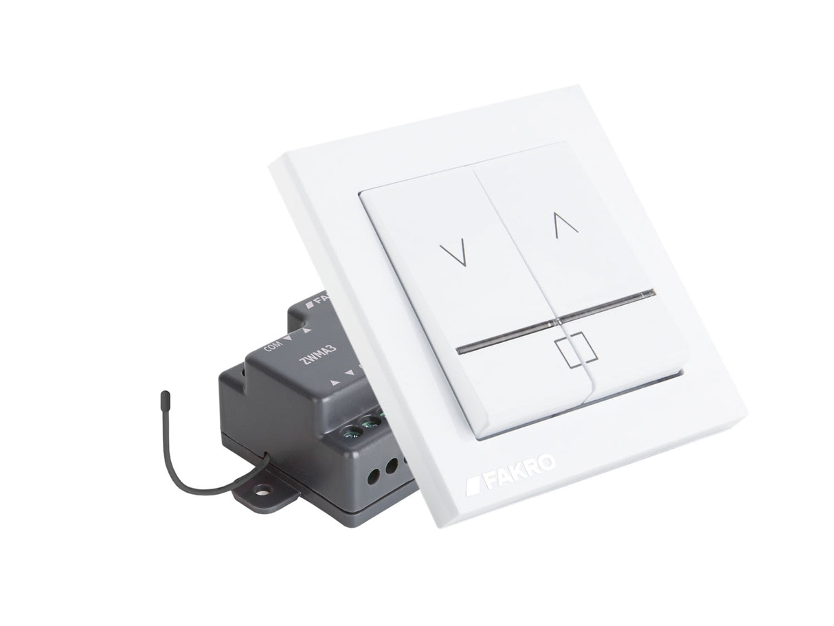 white FAKRO Z-Wave electric wall switch
