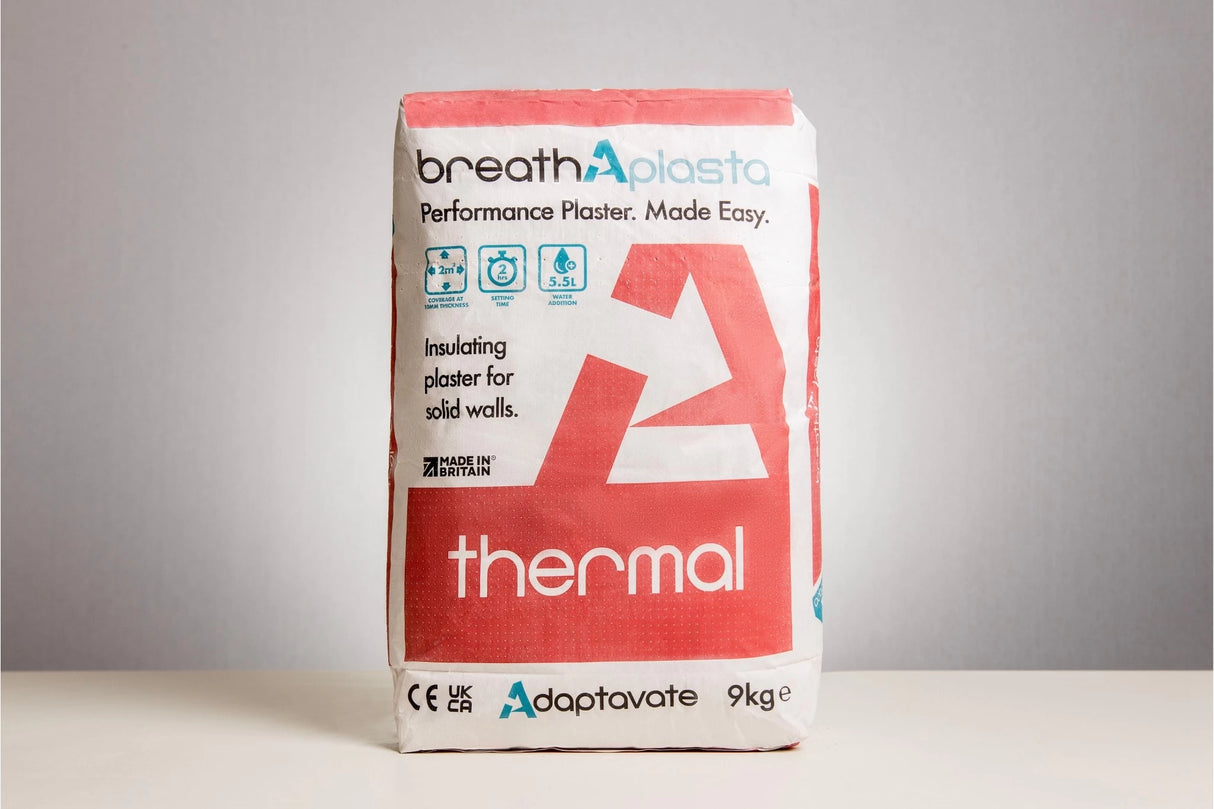 Bag of breathAplasta thermal plaster on a gray background