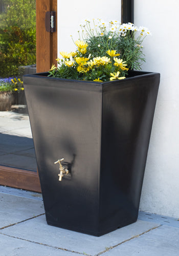 Black Water Butt Planter