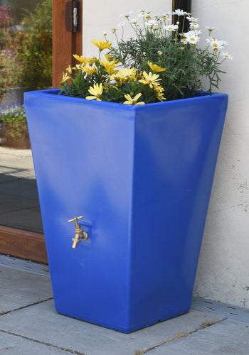 Water Butt Planter Blue
