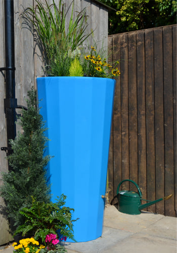 Blue Metropolitan Water Butt Planter