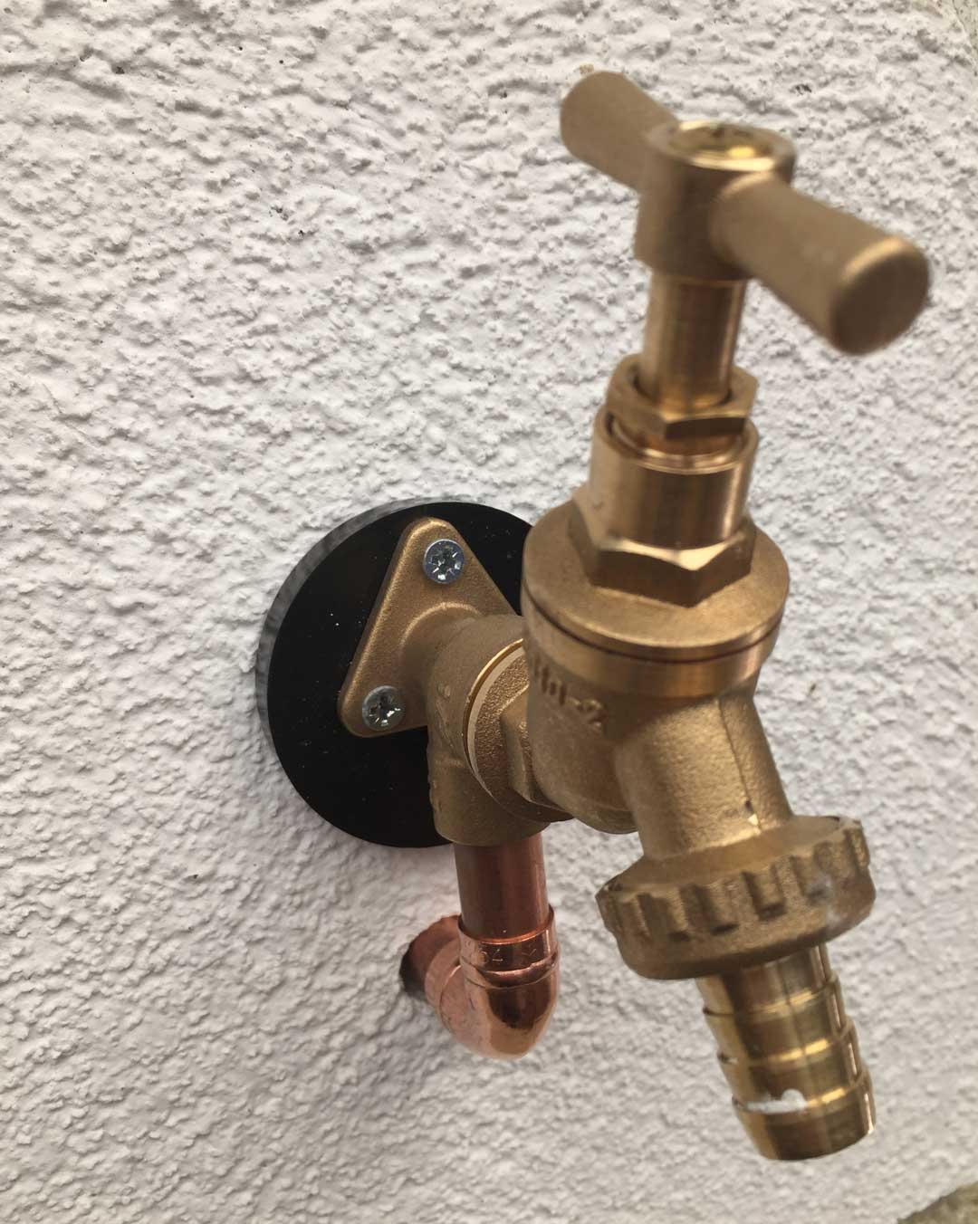 Tap Fitting on outside wall