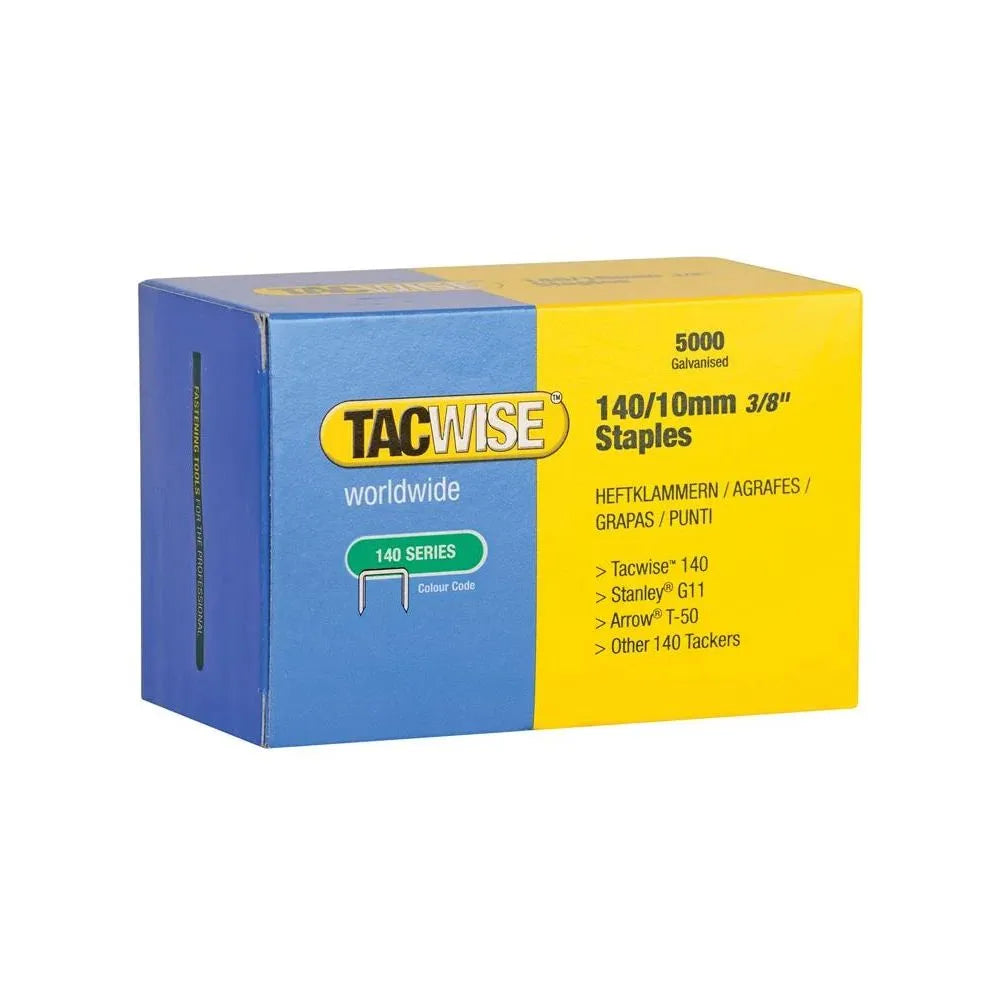 Tacwise 140 Staples 10mm (5,000 Pack)