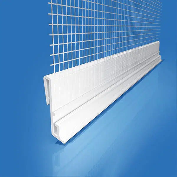 uPVC Clip on Profile for Starter Track w/Mesh 2.5m