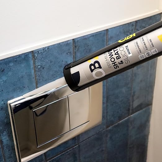 OB21 White Premium Shower & Bath Silicone - 310ml