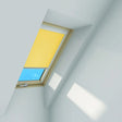 Manual Blackout Roller Blind yellow
