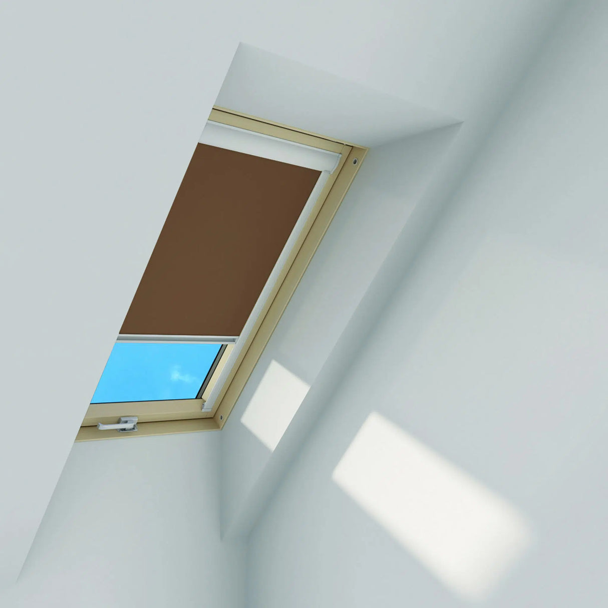 Manual Blackout Roller Blind brown