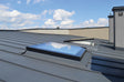 Secure Manually Operated Flat Roof Window on roof
