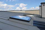 Secure Manually Operated Flat Roof Window on roof