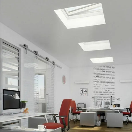 Smoke Ventilation Flat Roof Windows in office space