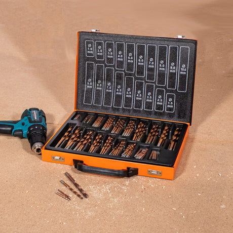 Vaunt - Essentials 170 Piece HSS Cobalt Coated Drill Bit Set